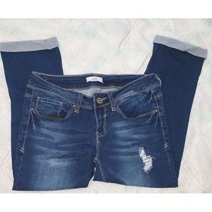YMI Blue Denim Capris SIZE 3